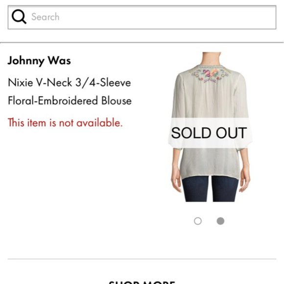 Embroidered Floral Cream Top - Picture 9 of 10